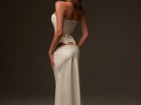 Атласний комплект (корсет + спідниця) в кольорі айворі <span>Milana</span>