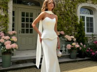 Атласний комплект в білому кольорі <span>Janelle</span>