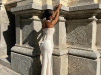 Світло-бежева атласна Спідниця <span>Pearl skirt</span>