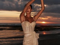 Золотий блискучий комплект (корсет + спідниця) <span>Melaya</span>