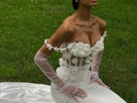 Корсет з сіточки в білому кольорі <span>Gloria</span>