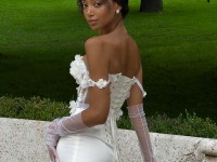 Корсет з сіточки в білому кольорі <span>Gloria</span>