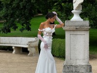 Корсет з сіточки в білому кольорі <span>Gloria</span>