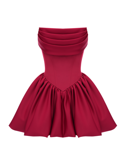 Burgundy Corset dress "Laura"
