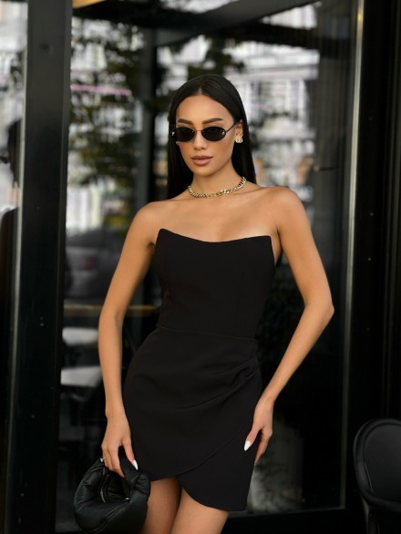 Черное Корсетное платье "GRACE"