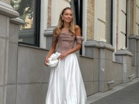 Атласний корсет в кольорі мокко <span>Monica</span>