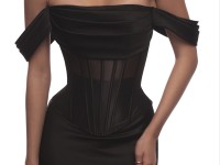 Корсет з сіточки в чорному кольорі <span>Waves</span>