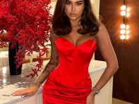 Червона Корсетна сукня <span>Barbara</span>