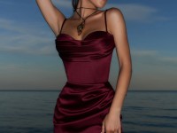 Бордова Корсетна сукня <span>Moonlit Whisper</span>