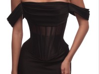 Корсет з сіточки в чорному кольорі <span>Waves</span>