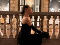 Чорна Корсетна коктейльна сукня "Moonlit Whisper"