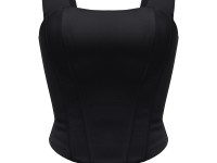 Black satin corset <span>Grace</span>