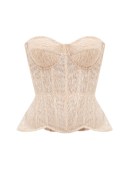 Блискучий корсет в золотому кольорі "Shine"